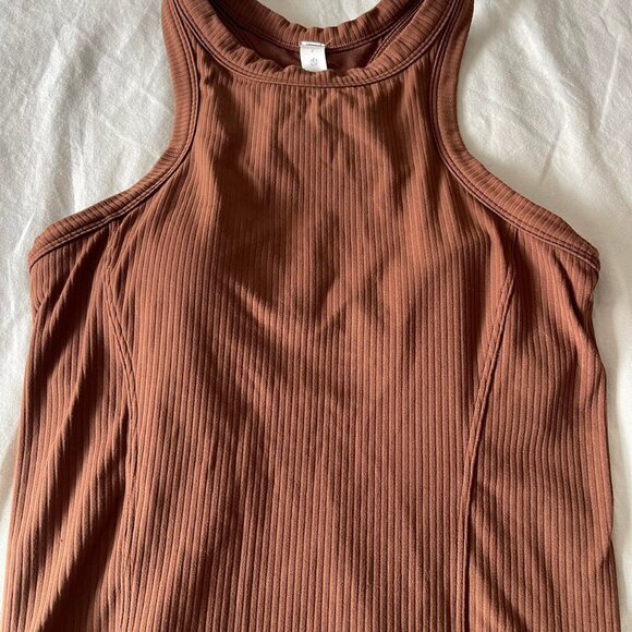 Lululemon Ribbed brown tank top - Picture 1 of 3